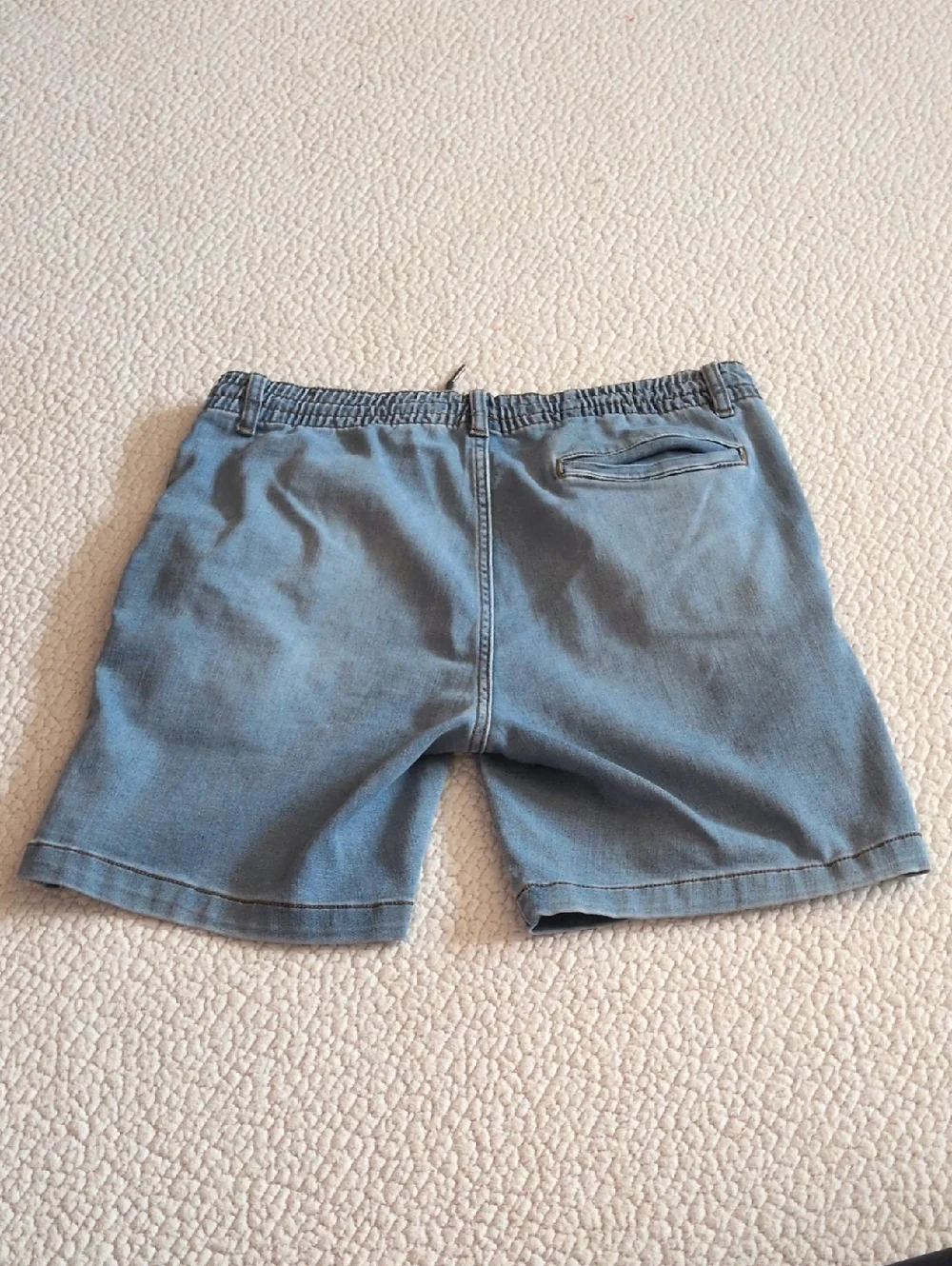 USPoloAssn Distressed Denim Baggy Elastic Waist CottonBlend Shorts Golf Gorpcore